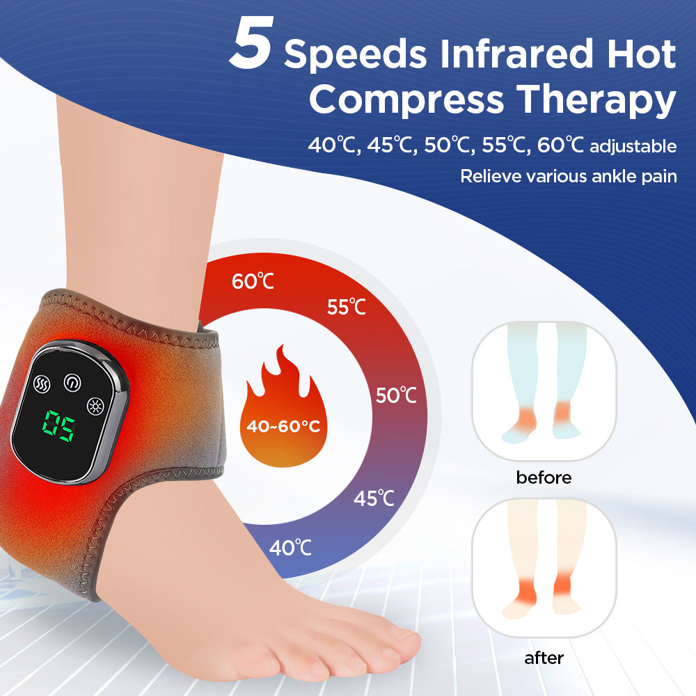 Ankora™ Ankle Therapy Wrap – Rechargeable Heat & Vibration Massager