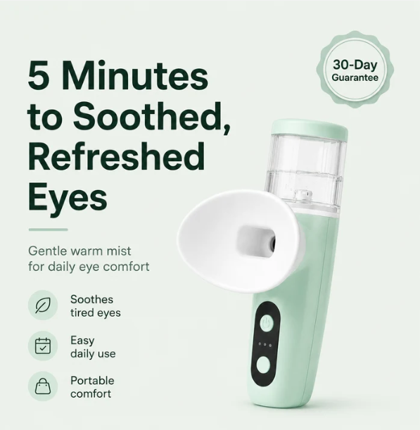 PixelMist™ Eye Comfort Steamer – Warm Mist Eye Relaxation Device