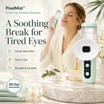 PixelMist™ Eye Comfort Steamer – Warm Mist Eye Relaxation Device