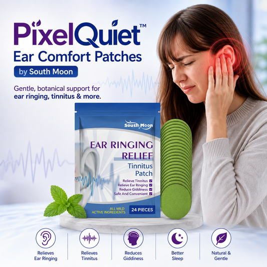 PixelQuiet™ Ear Comfort Patches – Botanical Adhesive Patches for Ear Wellness